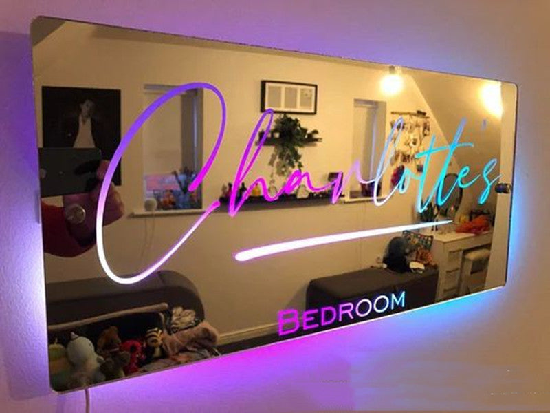 Magic mirror with name customisation