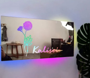 Magic mirror with name customisation