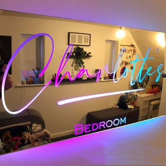 Magic mirror with name customisation
